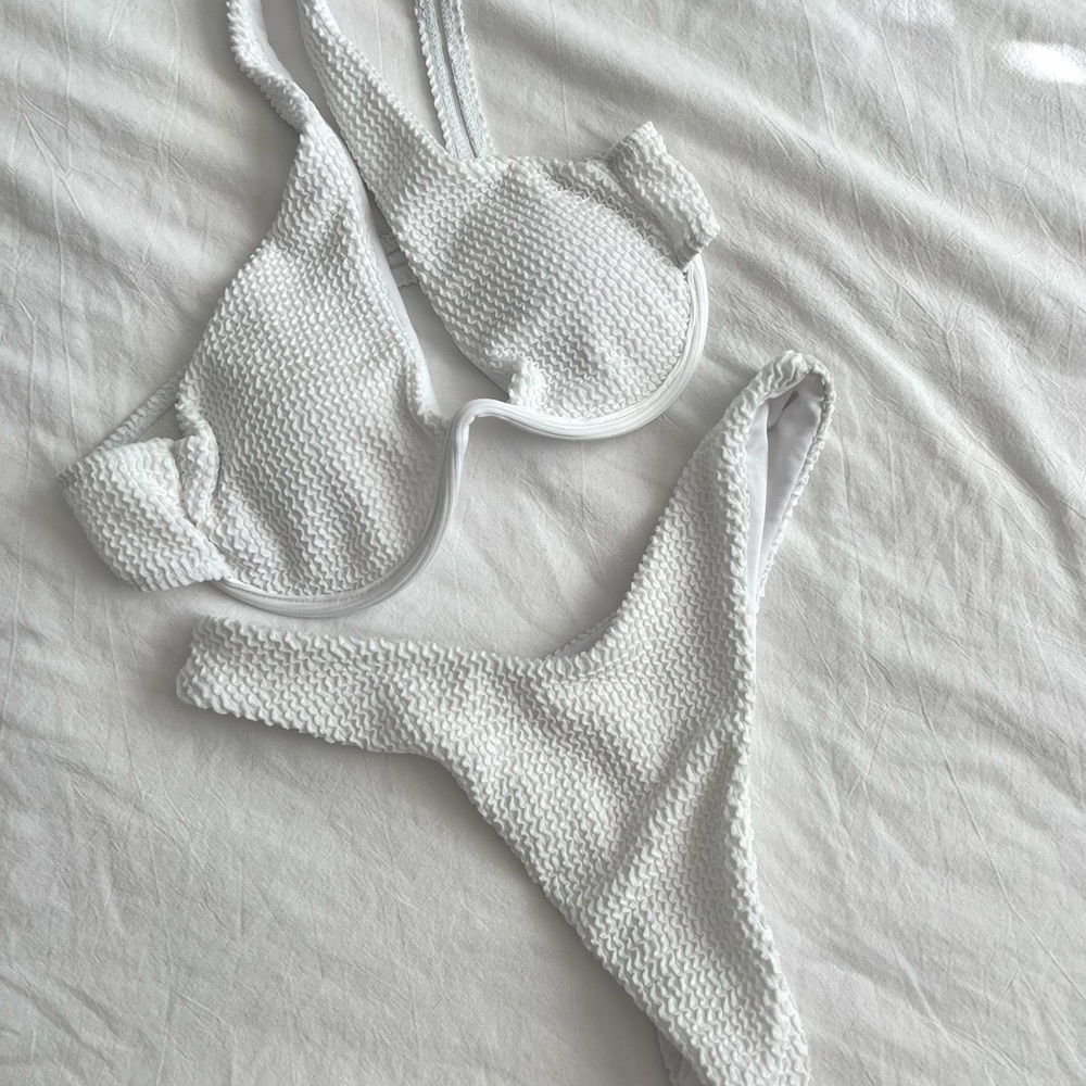 white bikini